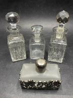 Antiek kristallen/glazen parfums flessen, Antiek en Kunst, Antiek | Glaswerk en Kristal, Ophalen
