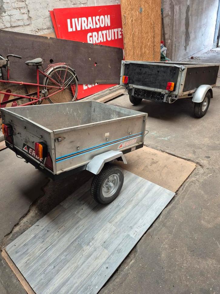 2 remorque ( PRIX 250 EUROS POUR L ENSEMBLE ), Autos : Divers, Remorques, Utilisé, Enlèvement