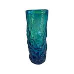 Verre Design Signé Mdina Malte Bleu Vert Jaune