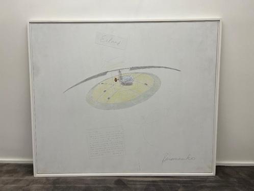 Panamarenko - Vliegend Eiland 180x150cm, Antiek en Kunst, Kunst | Litho's en Zeefdrukken, Ophalen