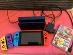 Nintendo Switch console, Switch 2019 Upgrade, Enlèvement ou Envoi, Utilisé, Avec jeux