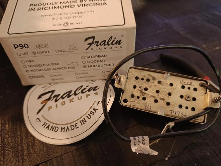 Fralin noiseless p90 neck humbucker size, Muziek en Instrumenten, Instrumenten | Onderdelen, Gebruikt, Ophalen of Verzenden