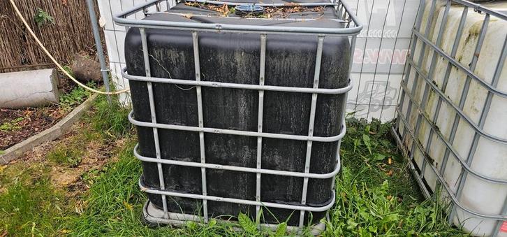 ibc container zwart regenwater, Tuin en Terras, Regentonnen, Gebruikt, Ophalen