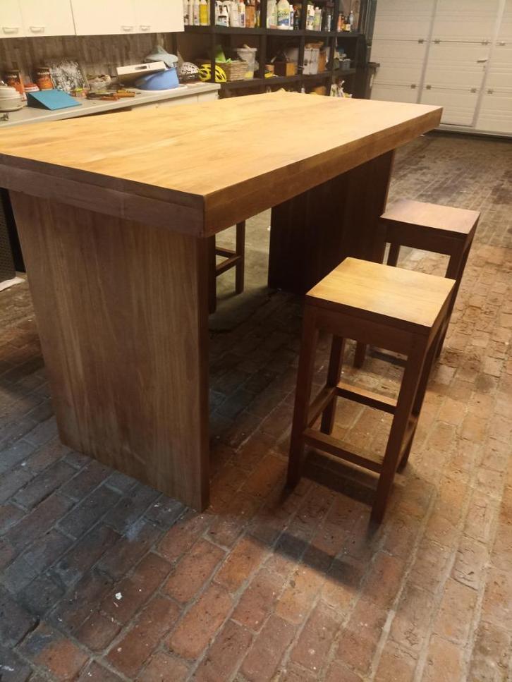 Barmeubel, Huis en Inrichting, Barren, Gebruikt, Inclusief barstoelen, Ophalen