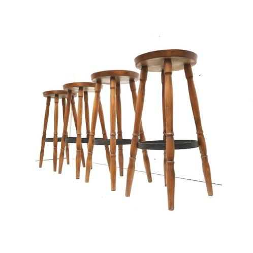 4x vintage barkrukken / krukken jaren '60 '70 design retro, Huis en Inrichting, Zitzakken, Verzenden