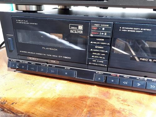 deck casette pioneer CT 1180W noir 1990 a verifier, TV, Hi-fi & Vidéo, Decks cassettes, Double, Autres marques, Auto-reverse, Enlèvement ou Envoi
