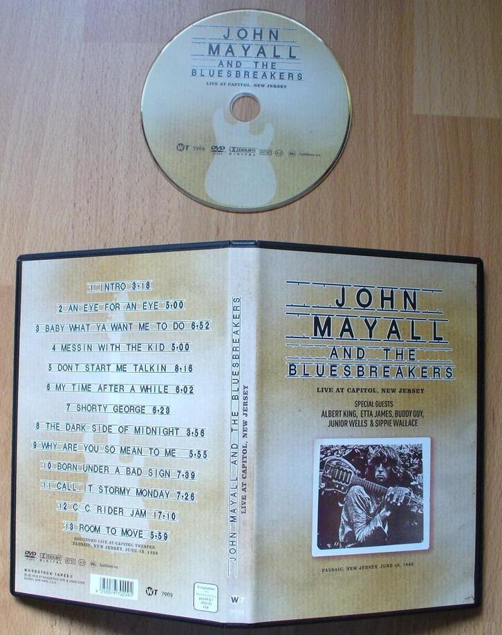 DVD JOHN MAYALL - LIVE CAPITOL, NEW JERSEY 1982 MICK TAYLOR, Cd's en Dvd's, Dvd's | Muziek en Concerten, Zo goed als nieuw, Muziek en Concerten