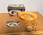 Oranje vintage telefoon, Ophalen, Zo goed als nieuw
