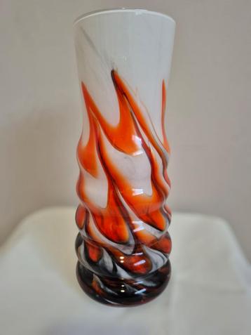 Vase vintage en opaline Carlo Moretti années 1970, Enlèvement ou Envoi
