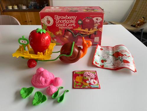 Strawberry shortcake slakkenwagen vintage, Kinderen en Baby's, Speelgoed | Poppen, Gebruikt, Ophalen of Verzenden