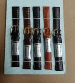 6 leder horlogebandjes hagedis 12 en 14mm, Handtassen en Accessoires, Ophalen of Verzenden, Nieuw
