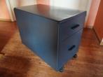 Caisson métallique mobile 1 tiroir & dossiers suspendus, Enlèvement, Avec roues, Comme neuf, Bureau
