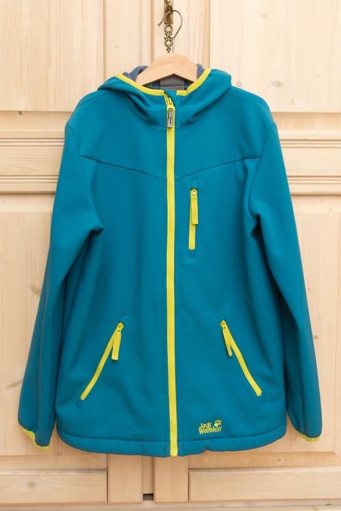 Lichtblauwe softshell jas Jack Wolfskin, maat 152, Kinderen en Baby's, Kinderkleding | Maat 152, Gebruikt, Jongen, Jas, Ophalen of Verzenden