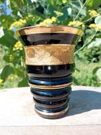 Booms glas/Paul heller/zwart glas met goudranden, Ophalen of Verzenden