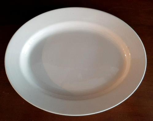 Antieke ovalen schaal van Nimy aardewerk, Antiek en Kunst, Antiek | Servies los, Ophalen of Verzenden