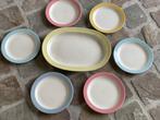 7 vintage expo 58 borden pastel, Verzamelen, Ophalen