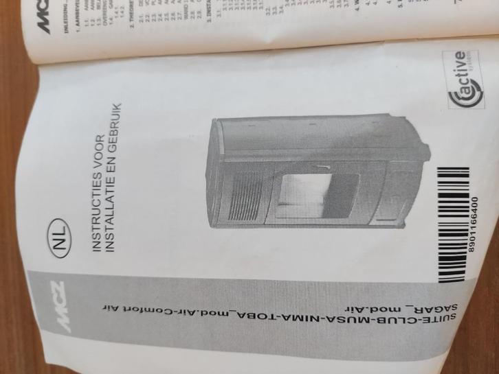 Pelletkachel MCZ, Huis en Inrichting, Kachels, Gebruikt, Vrijstaand, Pelletkachel, Overige brandstoffen, Ophalen