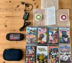 Sony PSP  1000 + 8 games en accessoires, Ophalen, Zo goed als nieuw, PSP