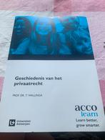 Geschiedenis van het privaatrecht, Boeken, Studieboeken en Cursussen, Ophalen of Verzenden