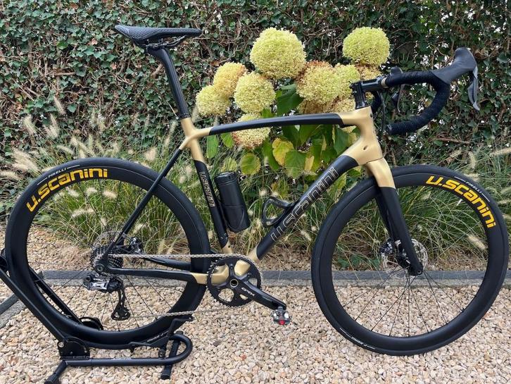 U.Scanini 976 GRAVEL RaceCarbon fiets GRX Di2 11s Large, Fietsen en Brommers, Fietsen | Racefietsen, Zo goed als nieuw, Aluminium