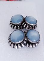 Antieke zilveren??? clipsoorbellen,ca 1920-30, Handtassen en Accessoires, Antieke sieraden, Verzenden, Oorbellen