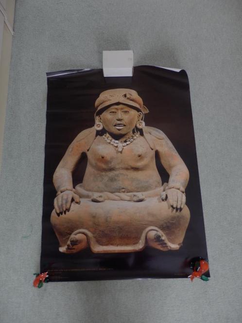 2 posters Aztekenbeeldje uit klei, Verzamelen, Posters, Nieuw, Overige onderwerpen, A1 t/m A3, Rechthoekig Staand, Ophalen