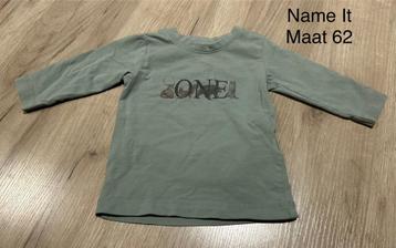 Longsleeve met bosdiertjes (Name It, maat 62) beschikbaar voor biedingen