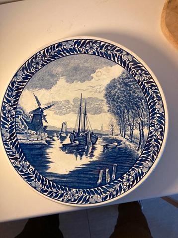 Zeilboot vintage Boch - Wandbord beschikbaar voor biedingen