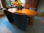 Prachtige tafel en stoelen voor zithoek, Huis en Inrichting, Ophalen, Zo goed als nieuw