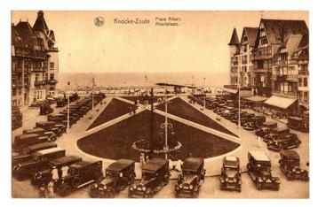 Carte postale ancienne/CPA/Knocke Zoute/Place Albert/1935 disponible aux enchères