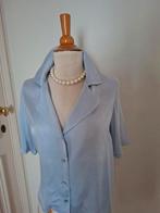 Zijden bloes v/h kwalitatieve merk Max&Moi, Maat 38/40 (M), Blauw, Ophalen of Verzenden, Zo goed als nieuw