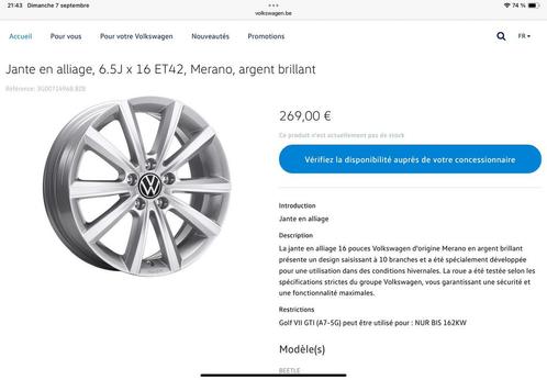 VW Caddy 6,5Jx16 velgen + banden, Auto-onderdelen, Banden en Velgen, Band(en), Zomerbanden, 16 inch, 205 mm, Bestelwagen, Gebruikt