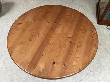 Salontafel rond 100 cm 4(5) laden Old Pine - Dennenhout beschikbaar voor biedingen