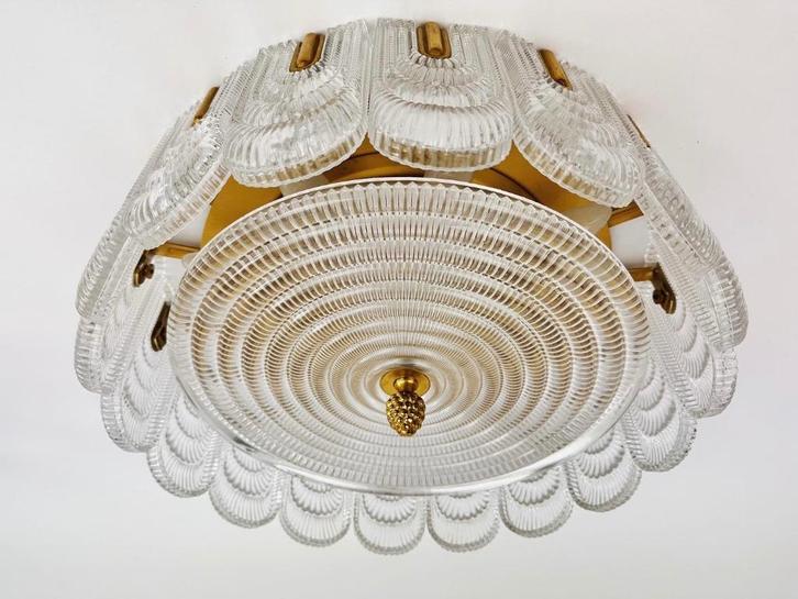Vintage plafondlamp Kaiser Leuchten, Antiek en Kunst, Kunst | Designobjecten, Ophalen