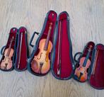 Set van 3 violen, Muziek en Instrumenten, Strijkinstrumenten | Violen en Altviolen, Ophalen, Gebruikt