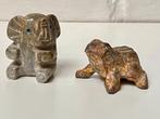 Lot de 2 sujets très petits en pierre, Enlèvement ou Envoi, Comme neuf, Autres types