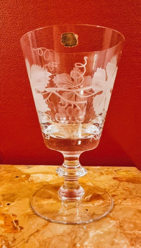 Balusterglas, kelkglas van Val Saint Lambert., Antiek en Kunst, Antiek | Glaswerk en Kristal, Ophalen of Verzenden