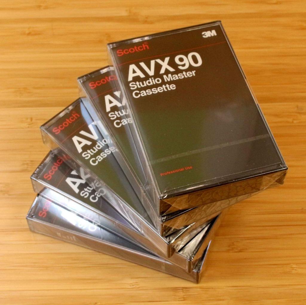 LOT 5x Cassettes Audio 90 SCOTCH 3M Pro K7 NEUF sous CELLO, Cd's en Dvd's, Cassettebandjes, Nieuw in verpakking, Onbespeeld, 2 t/m 25 bandjes