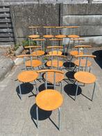 Hout metalen stoelen, Ophalen, Hout