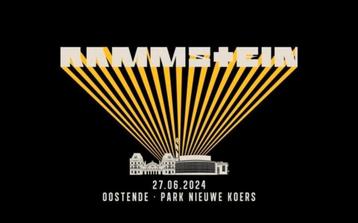 Rammstein tickets zitplaatsen voor donderdag 27/06 Oostende 