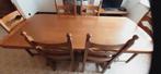 eikenhouten tafel met zes stoelen, Antiek en Kunst, Ophalen