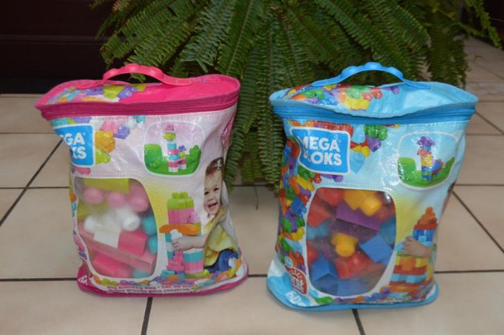 Kerst 2 Mega Bloks First Builders zakjes 120 stuks, Kinderen en Baby's, Speelgoed | Bouwstenen, Zo goed als nieuw, Megabloks, Ophalen of Verzenden