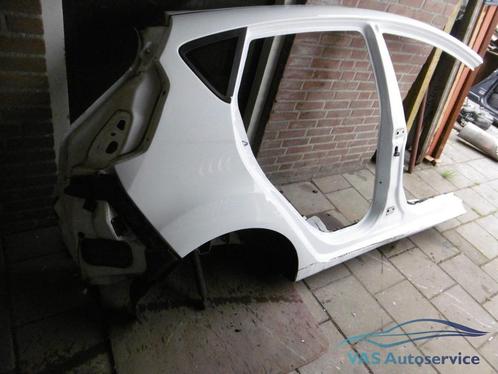 Achterscherm met B-stijl Ford Fiesta 5-drs rechts  wit, Auto-onderdelen, Carrosserie, Spatbord, Ford, Gebruikt, Ophalen