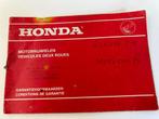 Onderhoudsboekje Honda MOTOCOMPO, Gebruikt, Ophalen of Verzenden