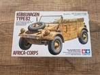 Tamiya Kübelwagen Type 82 Africa Corps 1/35, Hobby en Vrije tijd, Auto, 1:32 tot 1:50, Ophalen of Verzenden, Zo goed als nieuw