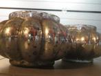 2 decoratieve glazen potten, Antiek en Kunst, Ophalen
