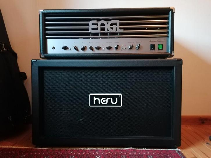 Engl 'artist edition' E651+Z9 MIDI controller+Hesu 2x12 cab, Muziek en Instrumenten, Versterkers | Bas en Gitaar, Zo goed als nieuw