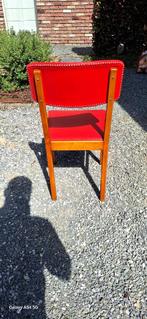 7 vintage stoelen, Maison & Meubles, Chaises, Rouge, Vintage, Enlèvement, Utilisé