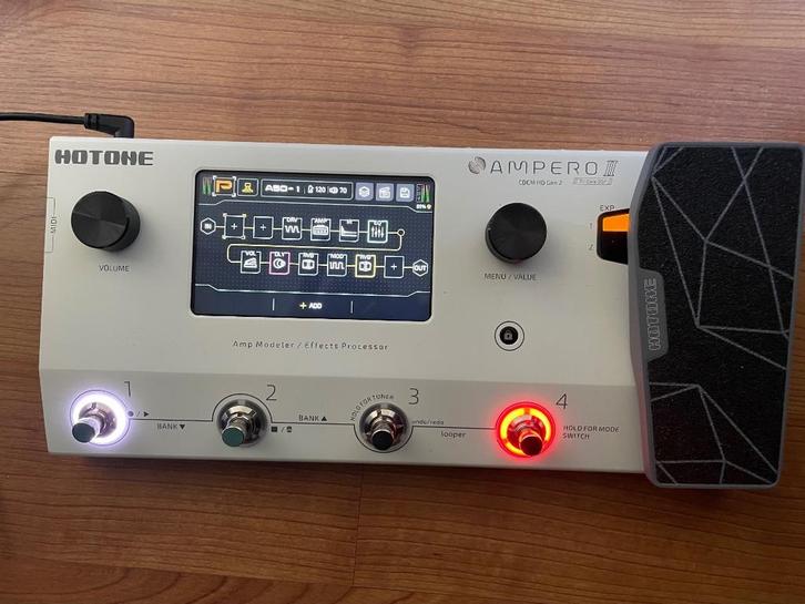 Hotone Ampero II nog in garantie!, Muziek en Instrumenten, Effecten, Nieuw, Chorus, Delay of Echo, Distortion, Overdrive of Fuzz