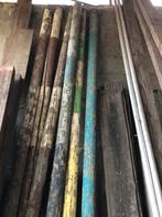 Springbalken 10 stuks + 4 gegalvanieerde staanders, Ophalen, Gebruikt